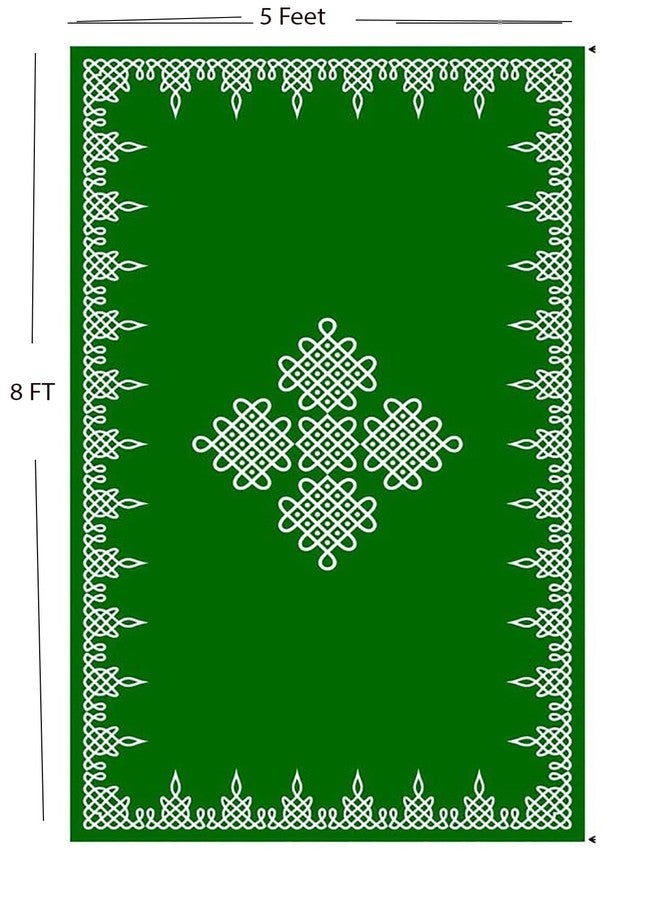 Bague Background Decoration Cloth for Pooja Kolam Decoration Background Curtain 5X8 - Image 3